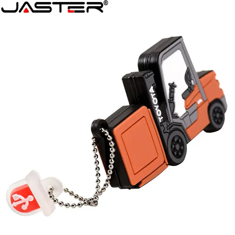 JASTER USB2.0 Pen Drives  modelo Carro, Motocicleta e Escavadeira.